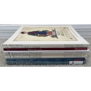 American Girl Vintage Book Lot Felicity Kaya Samantha Josefina Homeschool Set